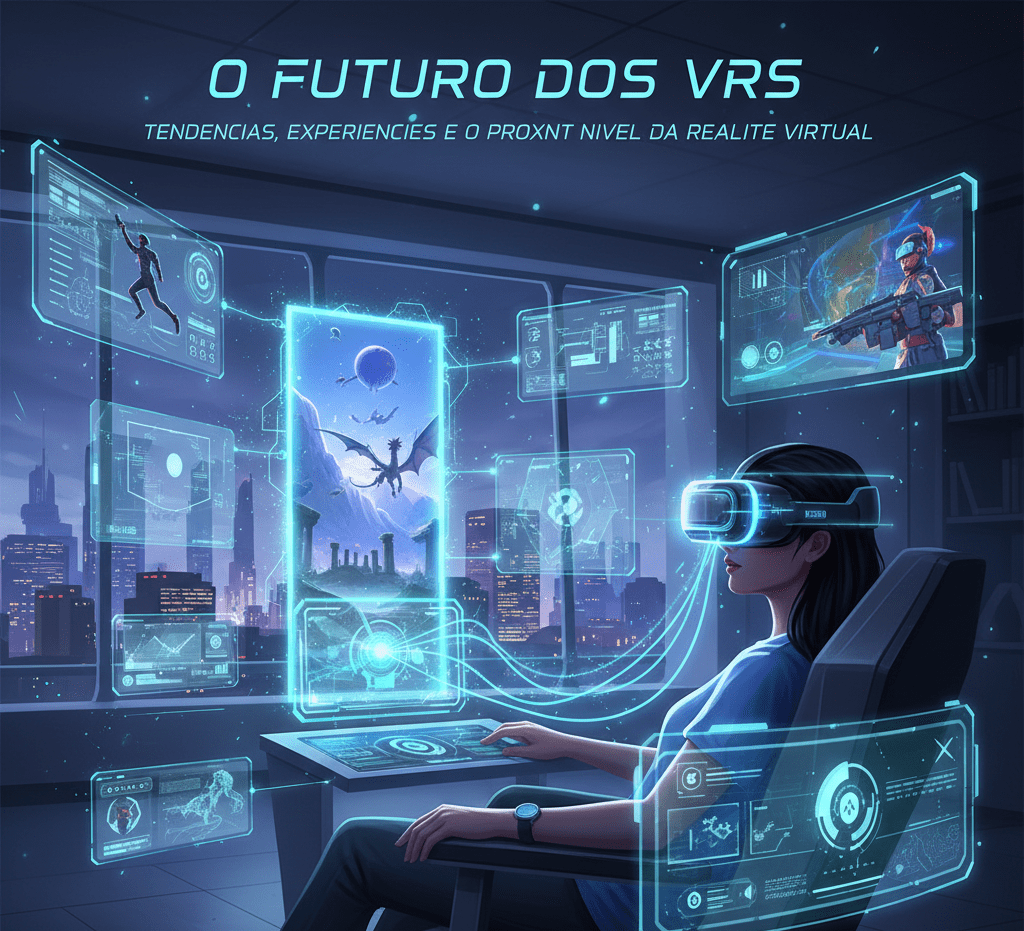 experiência em realidade virtual representando o futuro dos VRs