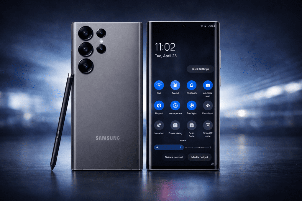 Smartphone Samsung sendo restaurado para Formatar o Samsung Galaxy S25 corretamente