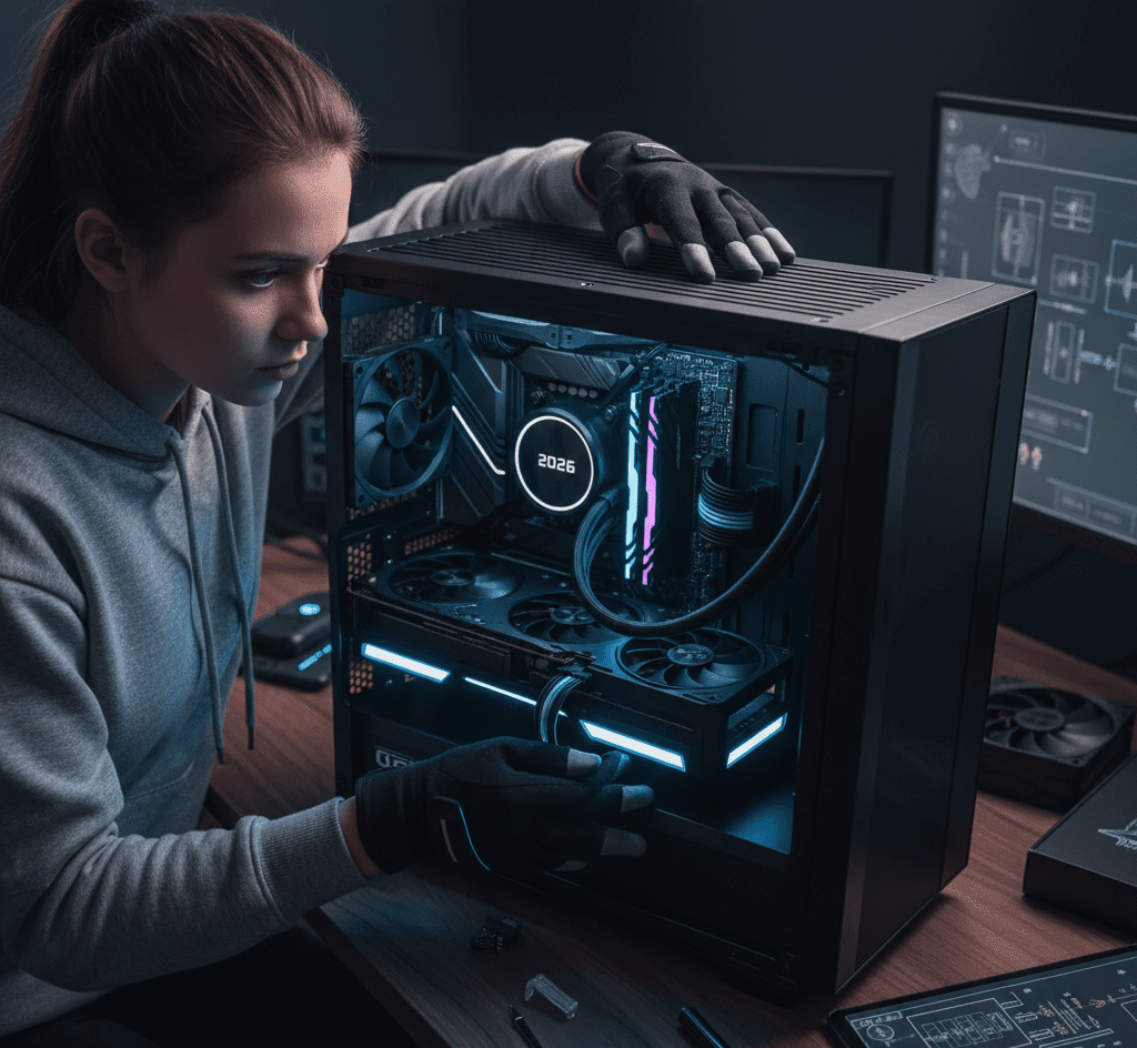 Processo de como montar um PC gamer do zero com foco nos componentes internos